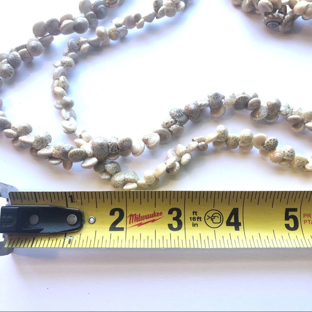 Two Mini Shell Cluster Necklace Strands Beachy - image 3